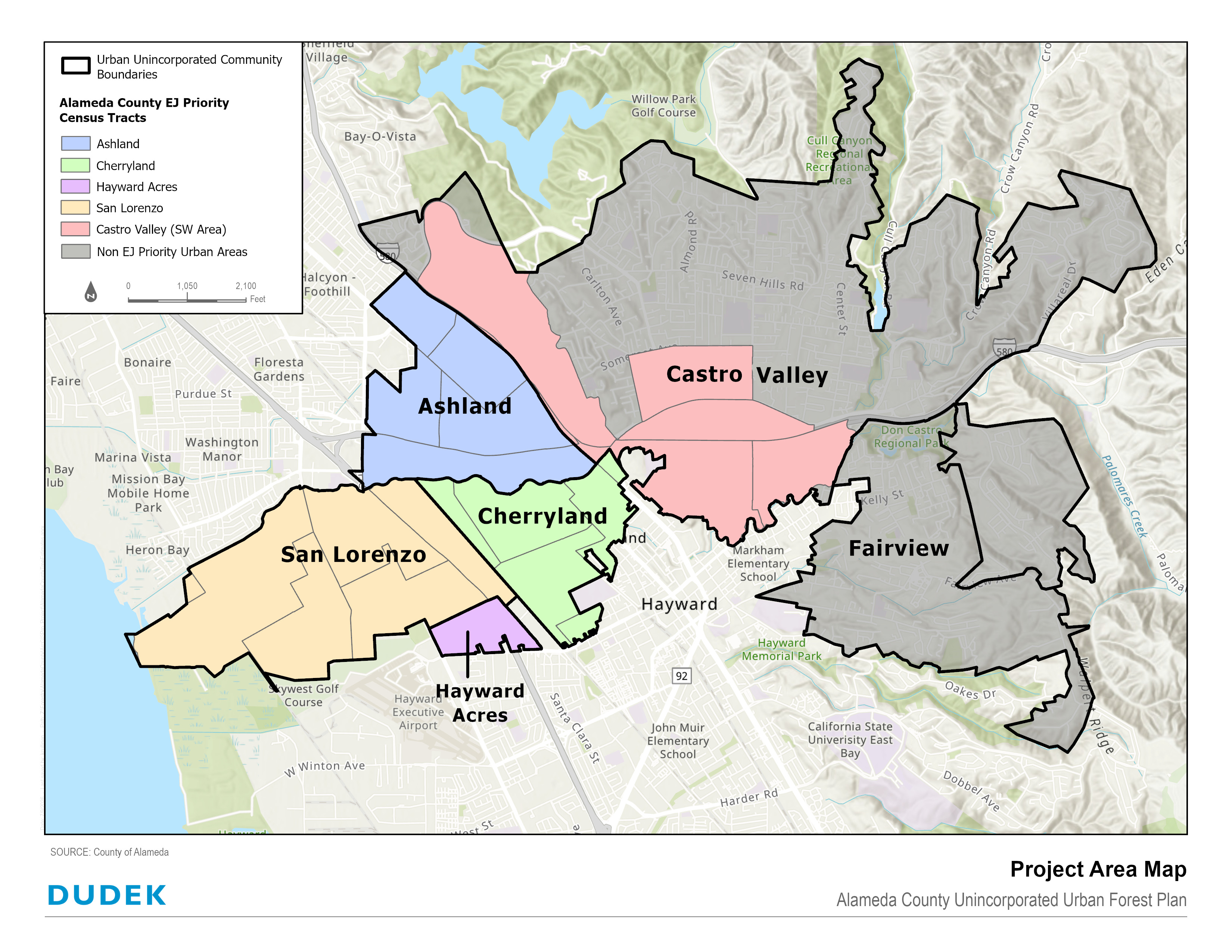 Urban forest planning project area
