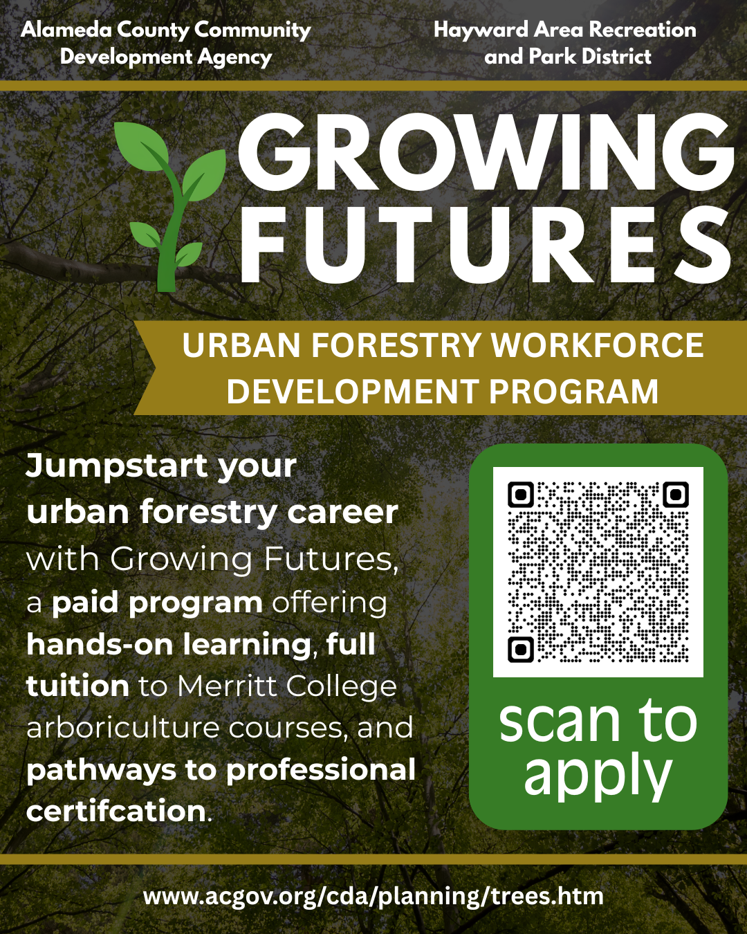 Urban forestry workforce development program